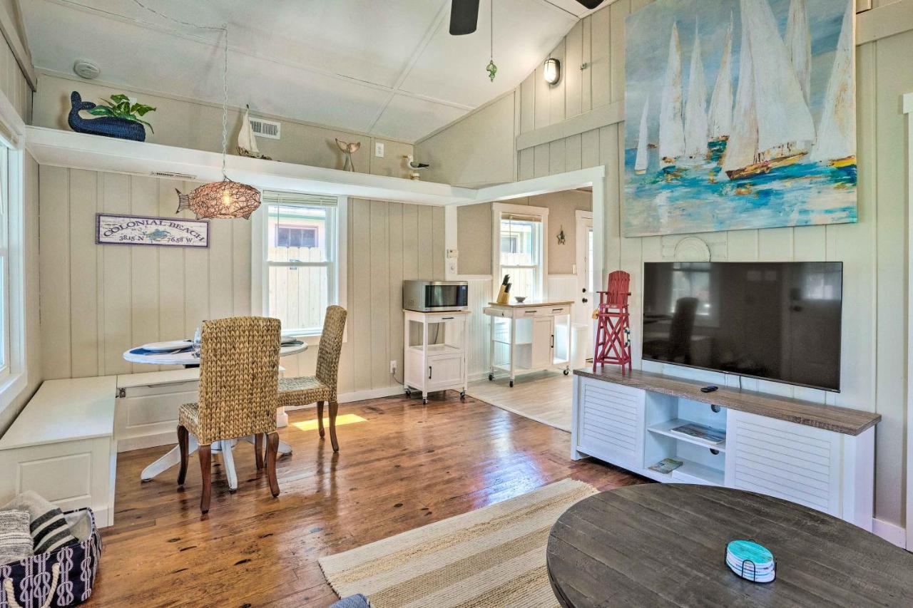 Chic Cottage With Private Yard Steps To Beach! Colonial Beach Exterior foto