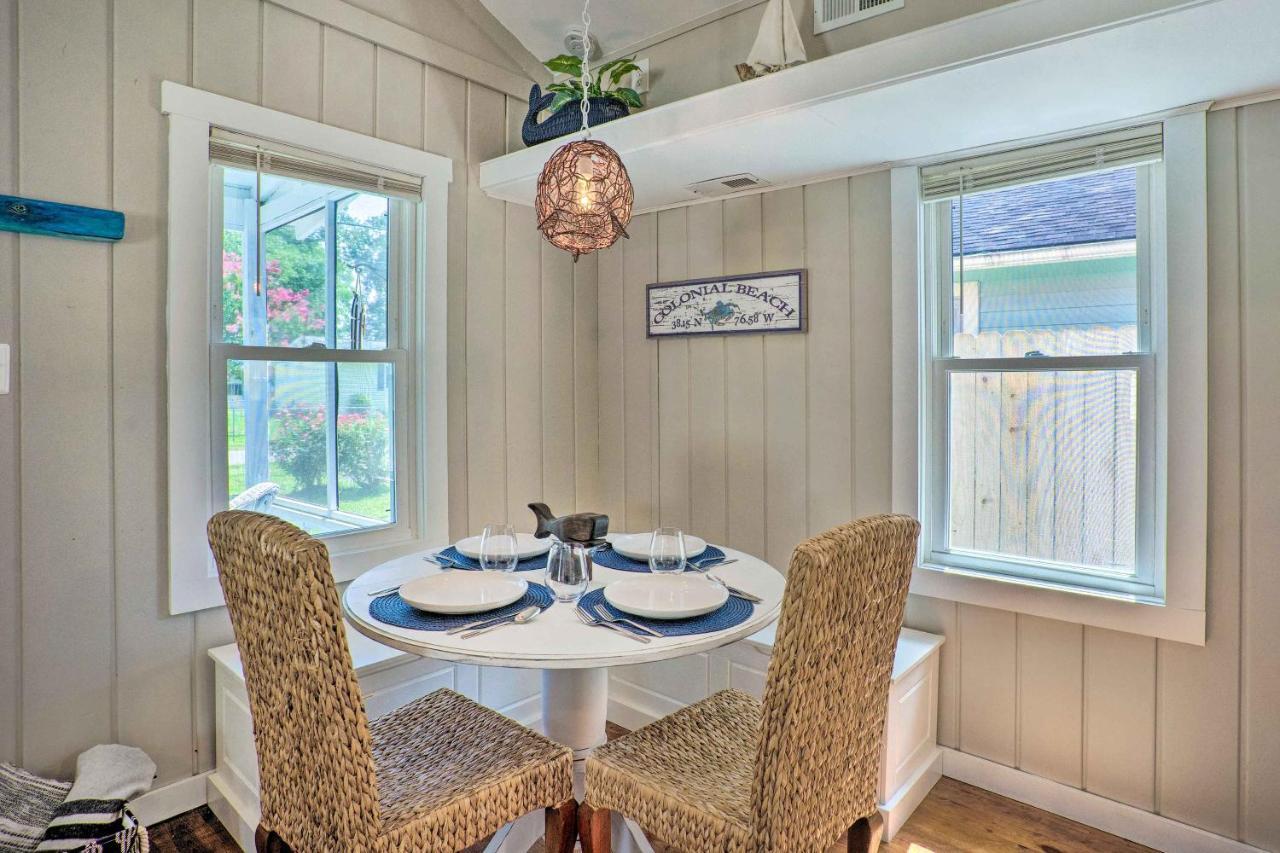 Chic Cottage With Private Yard Steps To Beach! Colonial Beach Exterior foto